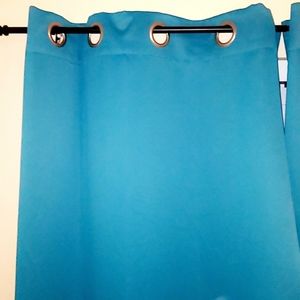SOLD Teal blackout curtains